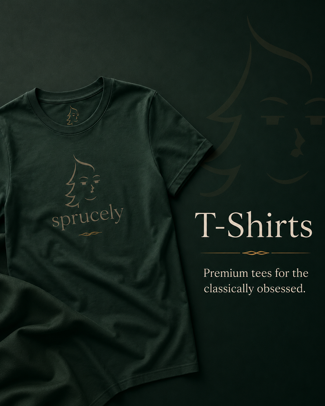 Sprucely T-Shirts collection — premium tees for classical musicians