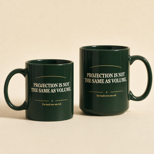 Projection Is Not Volume Mug by Sprucely