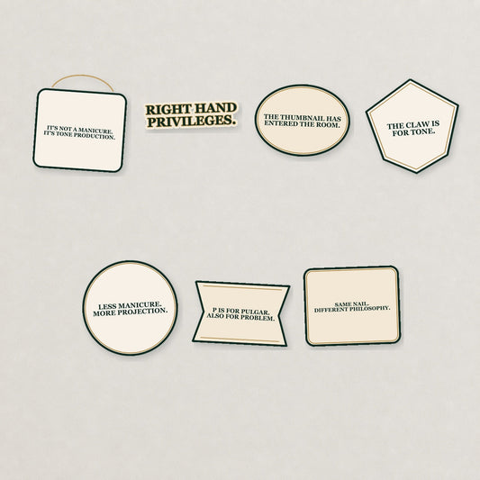 Right Hand Rituals Sticker Pack — Light Edition on a neutral studio background