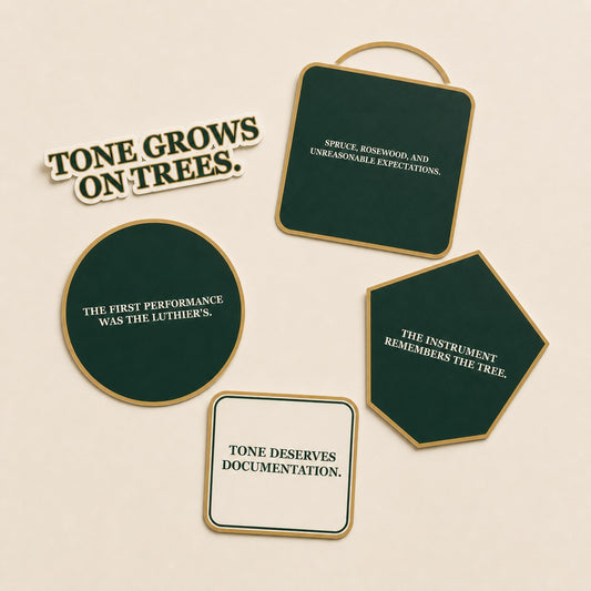Tonewood & Luthier Sticker Pack by Sprucely